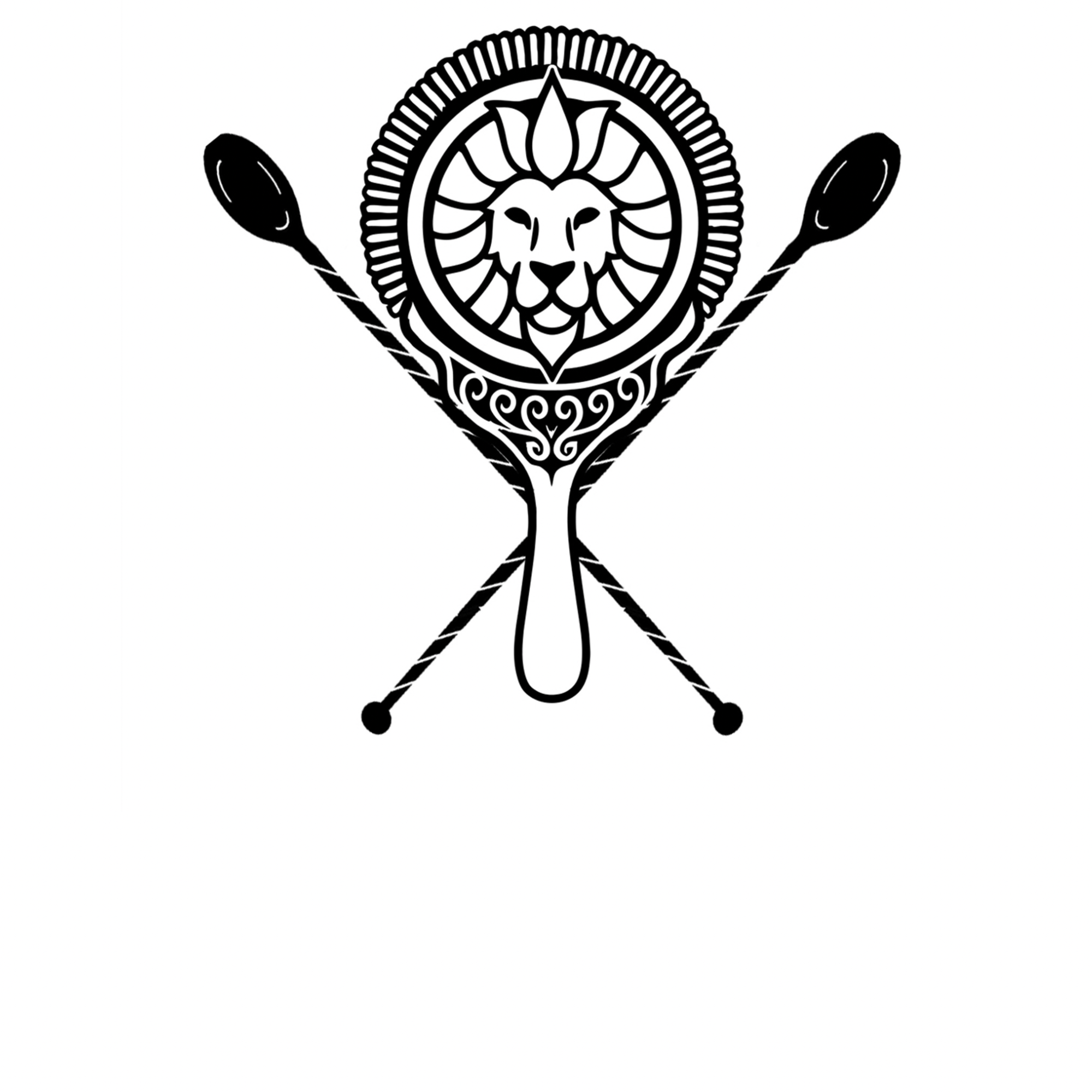 Lazy Lion Secondary Logo — Bar Tool Emblem